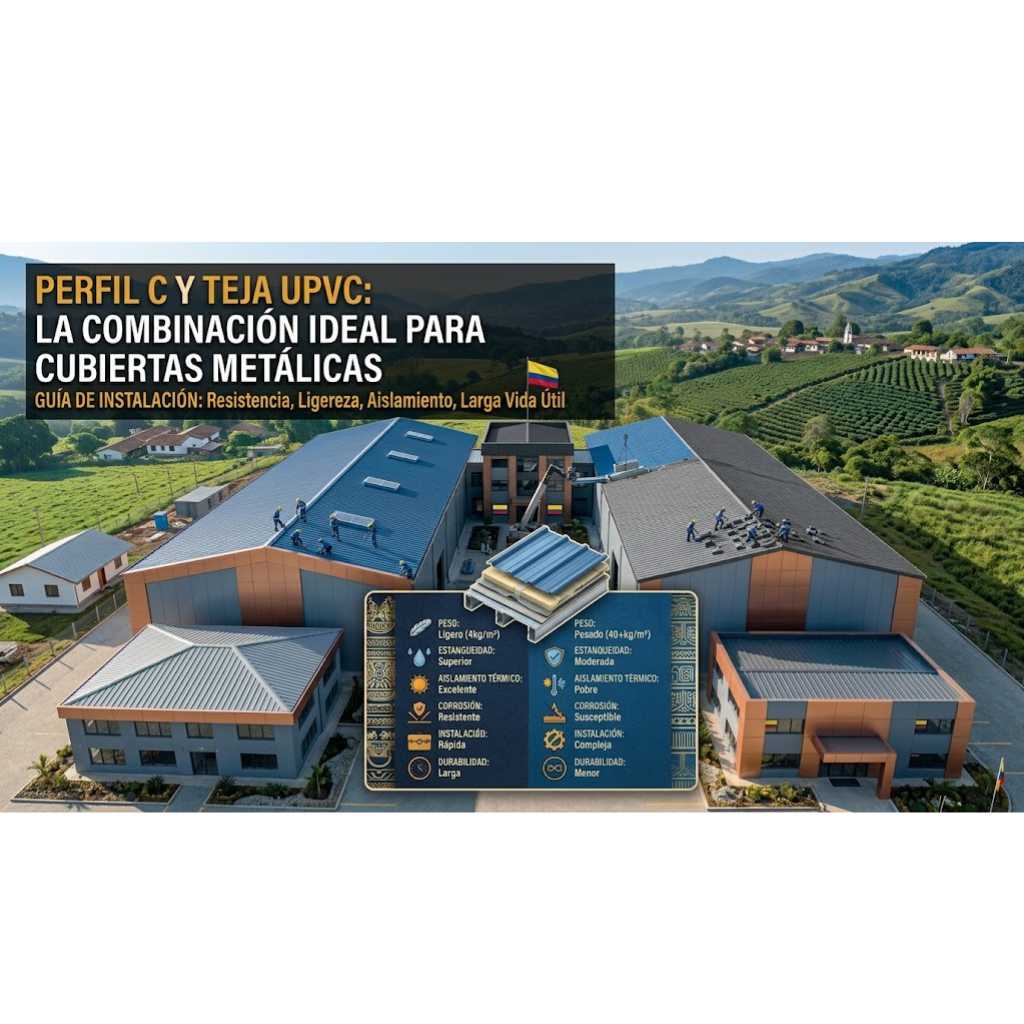 Tejas UPVC Cubiertas Polycomex Importadores Colombia